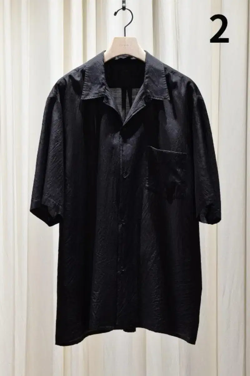 COMOLI 25AW COTTON BOAT NECK BLACK 3 COMOLI